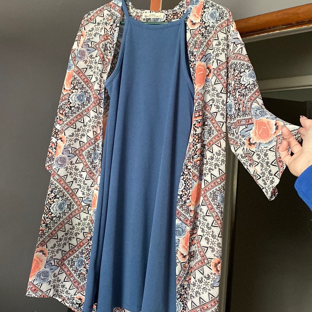 Dress with cover